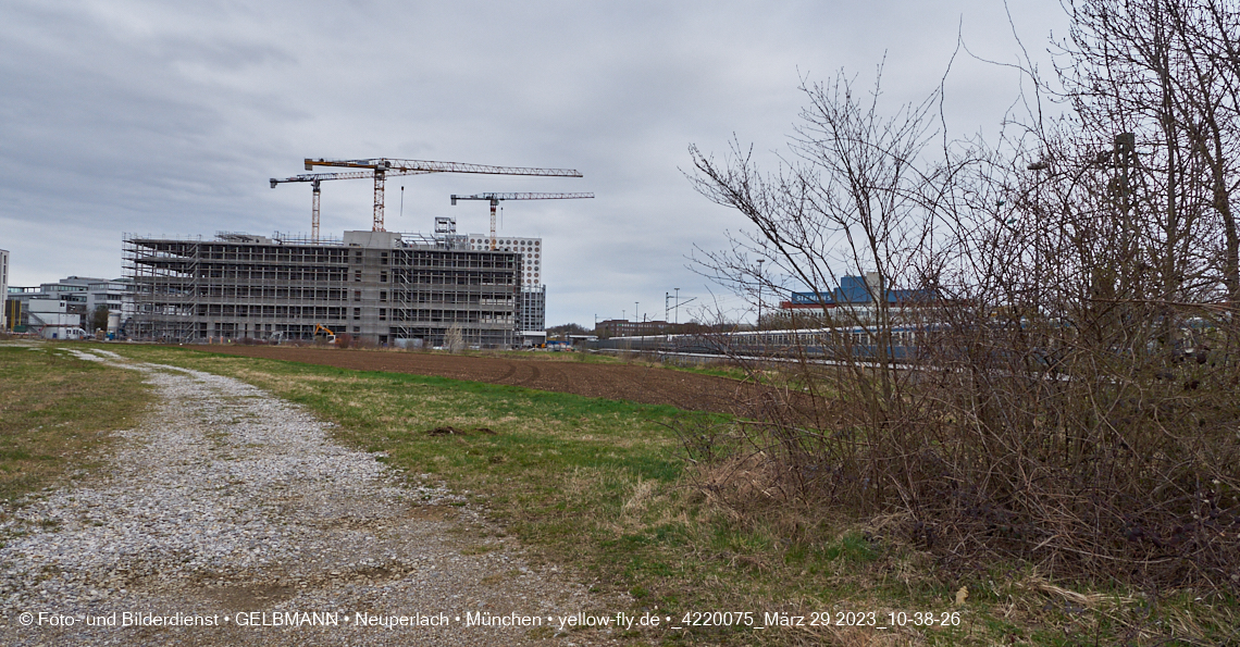 29.03.2023 - Baustelle REVO und Umgebung in Neuperlach